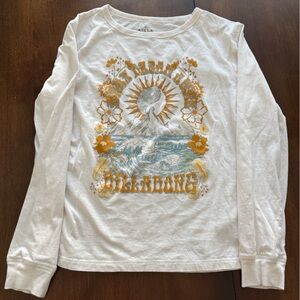 Billabong White Long Sleeve Shirt